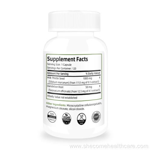 milk thistle detox Health Support liver detox capsule